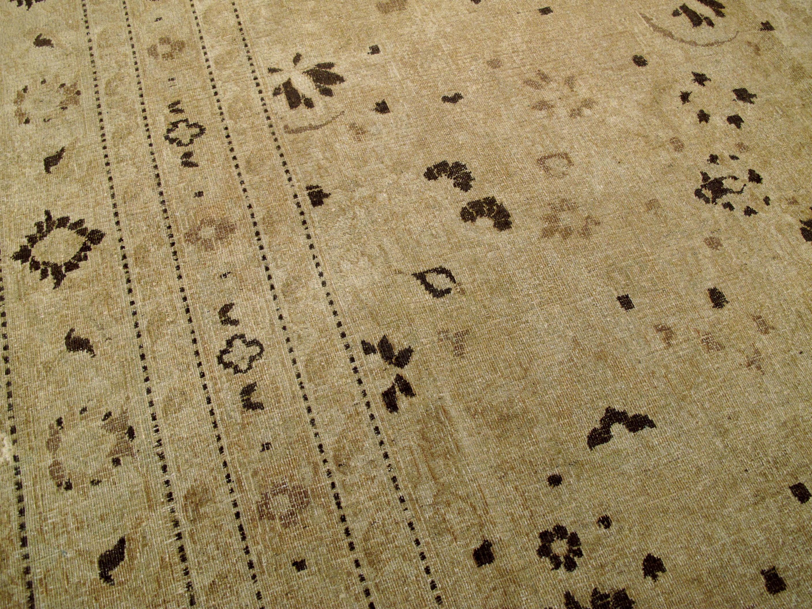 20th Century Antique Persian Mashad Carpet