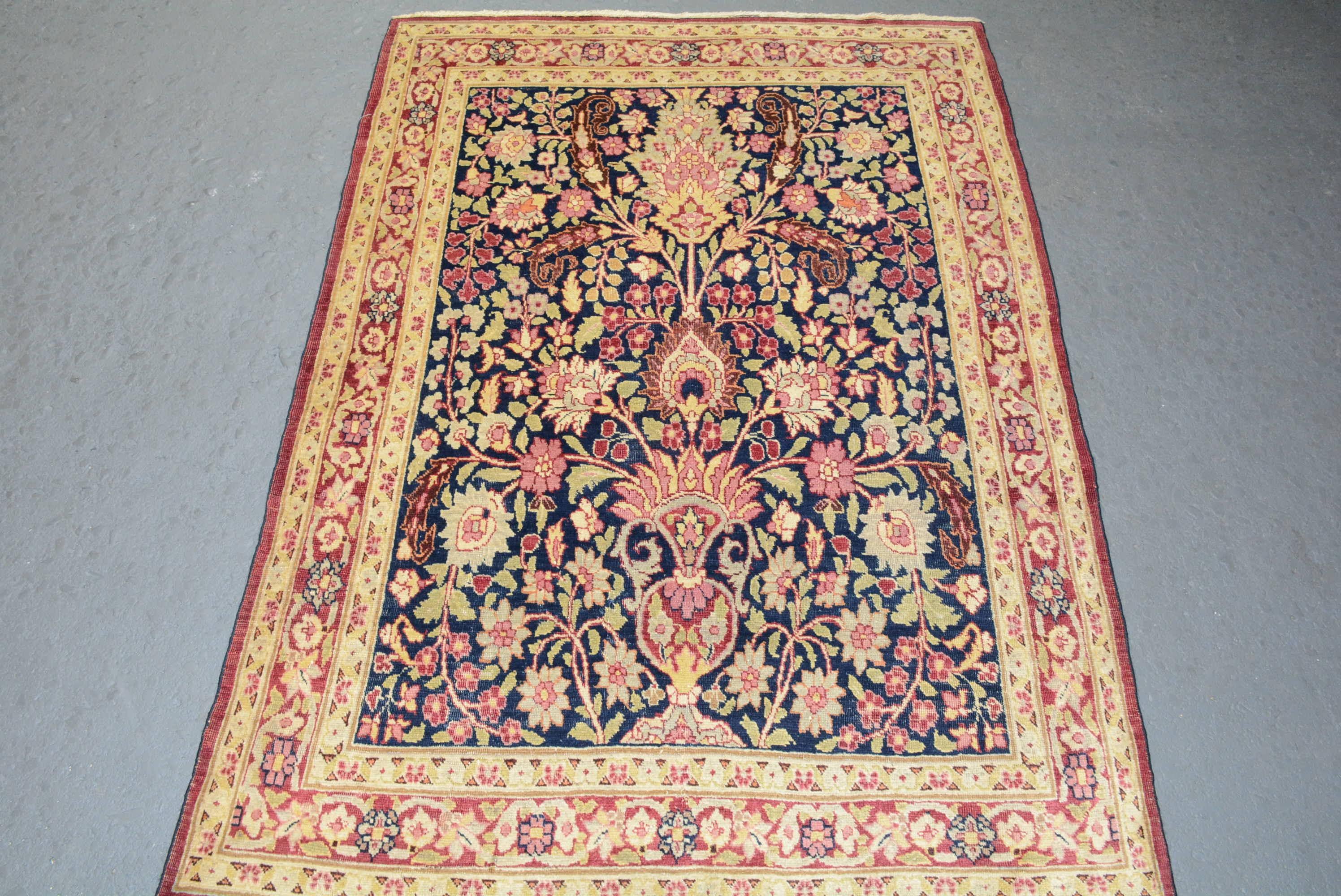 Antique Persian Mashad Rug For Sale 3