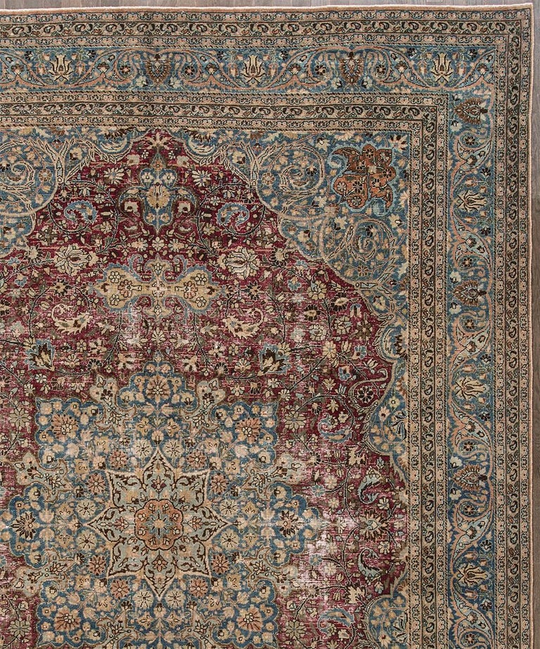 Antique Persian Mashad Rug For Sale at 1stDibs