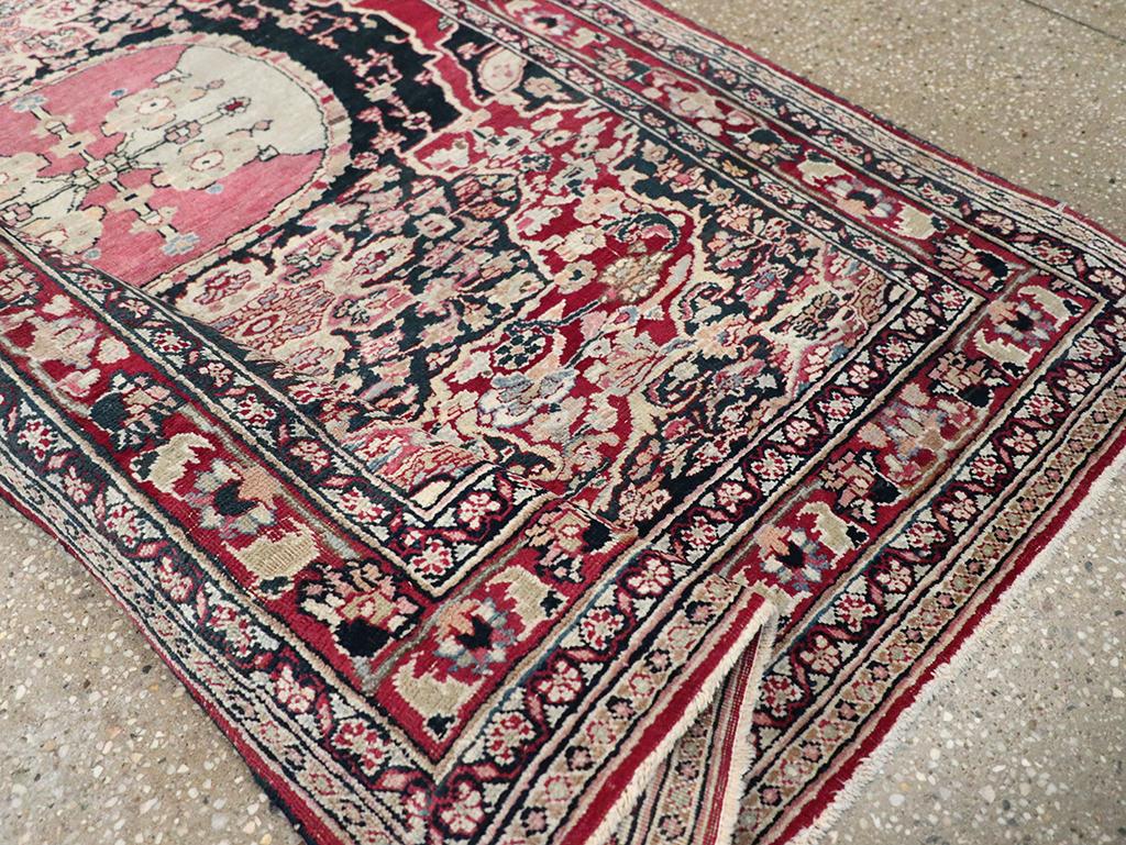 Laine Tapis persan ancien Mashad en vente