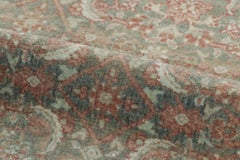 Antique Persian Mashad Rug in Teal with Ornate Paisley Motifs - Rug & Kilim