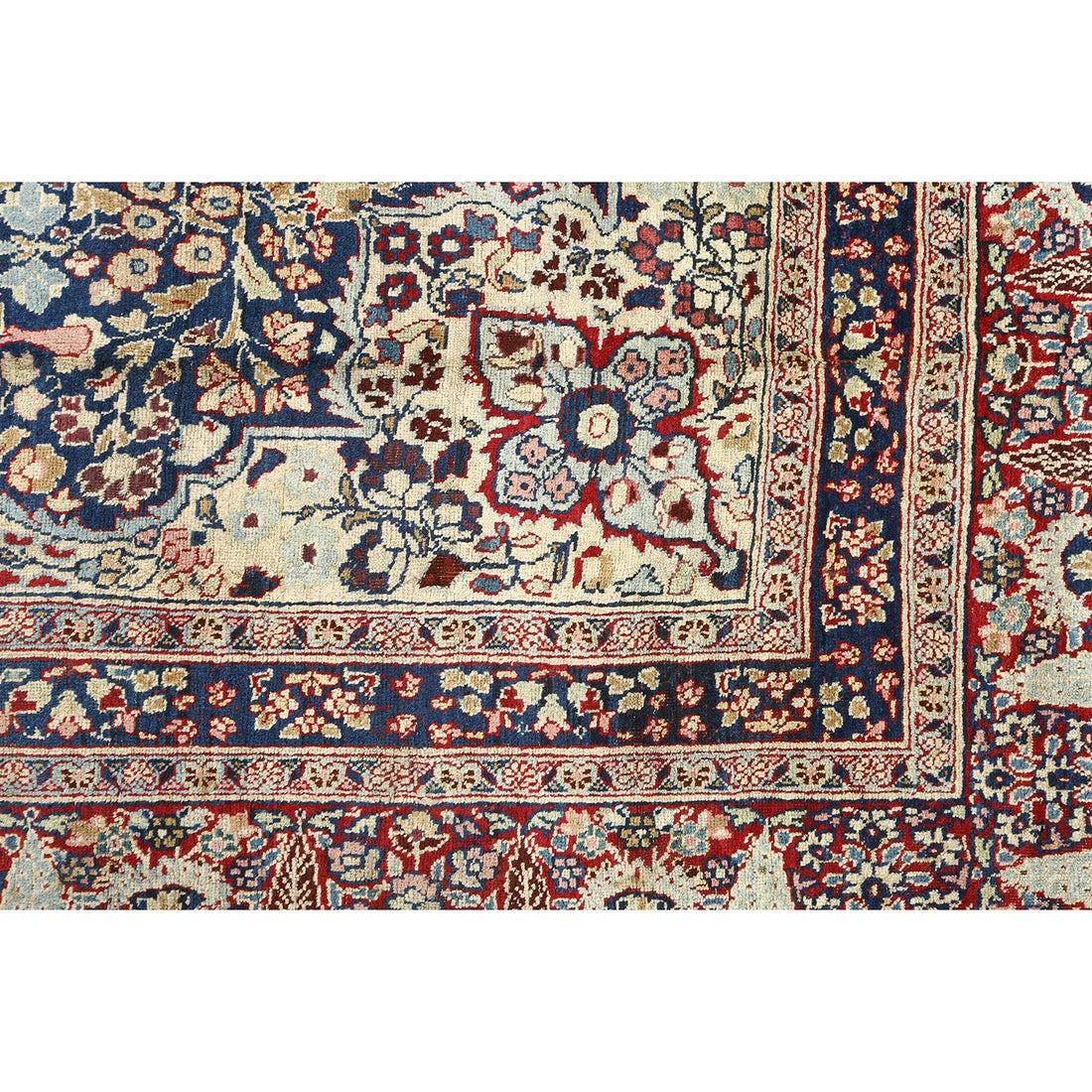 Persiano Tappeto antico persiano Mashad - Dimensioni: 10'2x6'8 in vendita