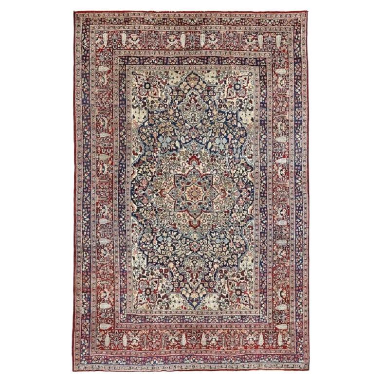 Antique Persian Mashad Rug - Size: 10'2x6'8