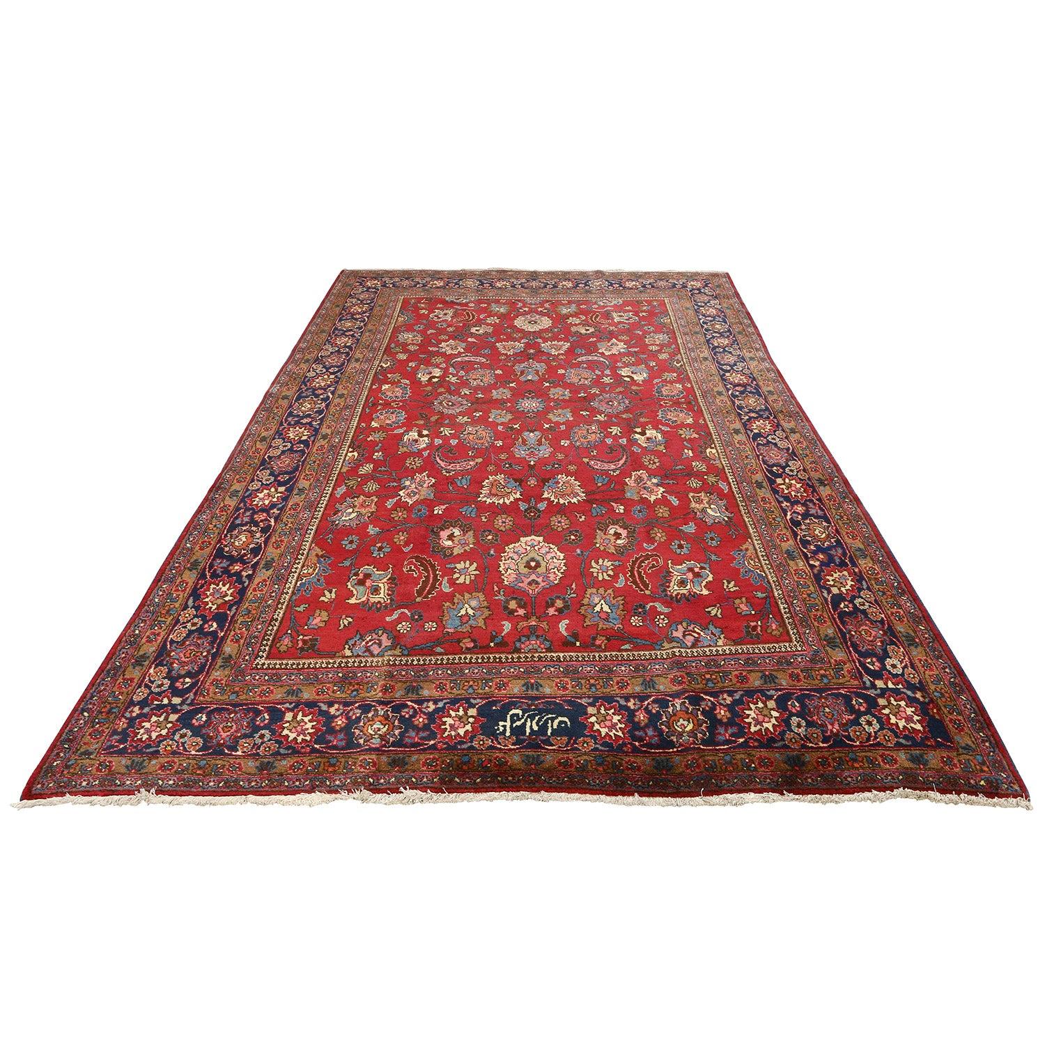 Antiker Mashad-Teppich aus Wolle und Baumwolle 10'3x6'8

Wichtige Details:
Flor: Wolle
Fundament: Baumwolle
Herkunft: Mashad
Design: allover
Ungefähres Alter: 80 Jahre
Qualität (KPI): 225
Zustand: gut
Abmessung: 10'3x6'8
Inventarnummer: