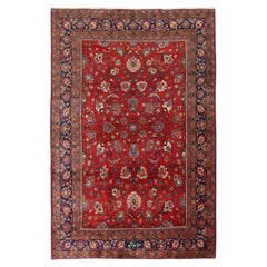 Alfombra Persa Antigua Mashad - Tamaño: 10'3x6'8