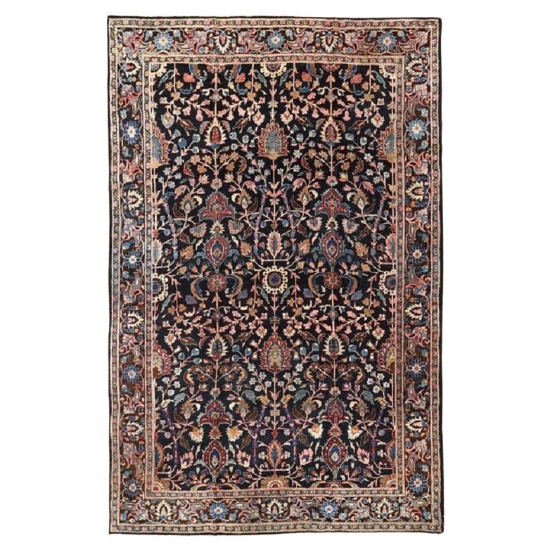 Antique Persian Mashad Rug - Size: 10'4x7'1
