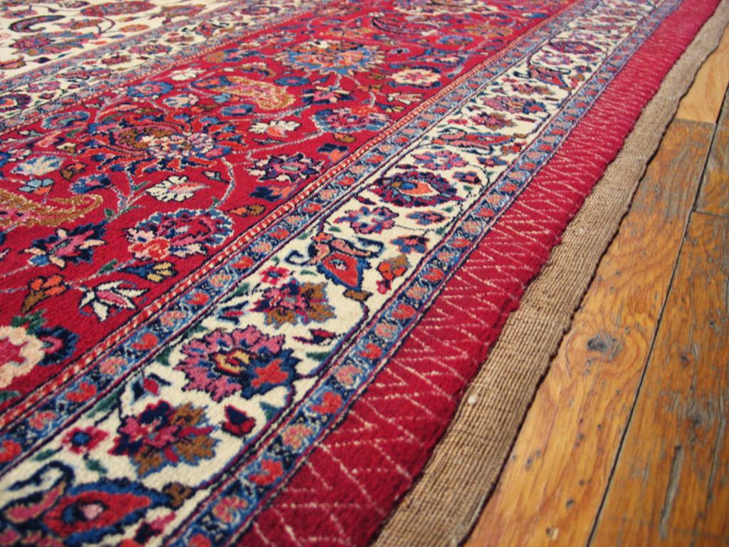 Antique Persian Mashad, Sabeer Rug In Good Condition For Sale In New York, NY