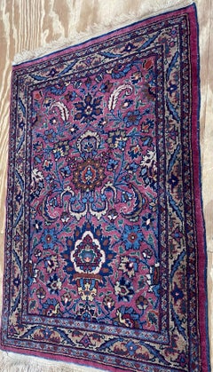 Antique Persian Mashhad Amogli Rug, Rare