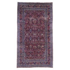 Antico tappeto persiano Mashhad, 10'05 x 18'11