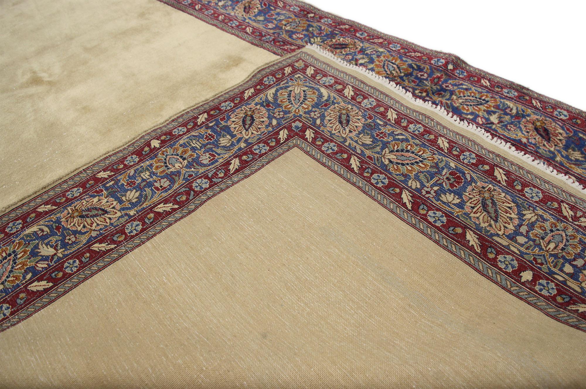 20ième siècle Tapis persan ancien Mashhad Gallery, tapis de couloir extra-long de l'hôtel en vente