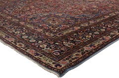 Antique Persian Mashhad Rug, 10'05 x 17'02