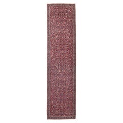 Antique Persian Mashhad Rug, 05'07 x 22'00