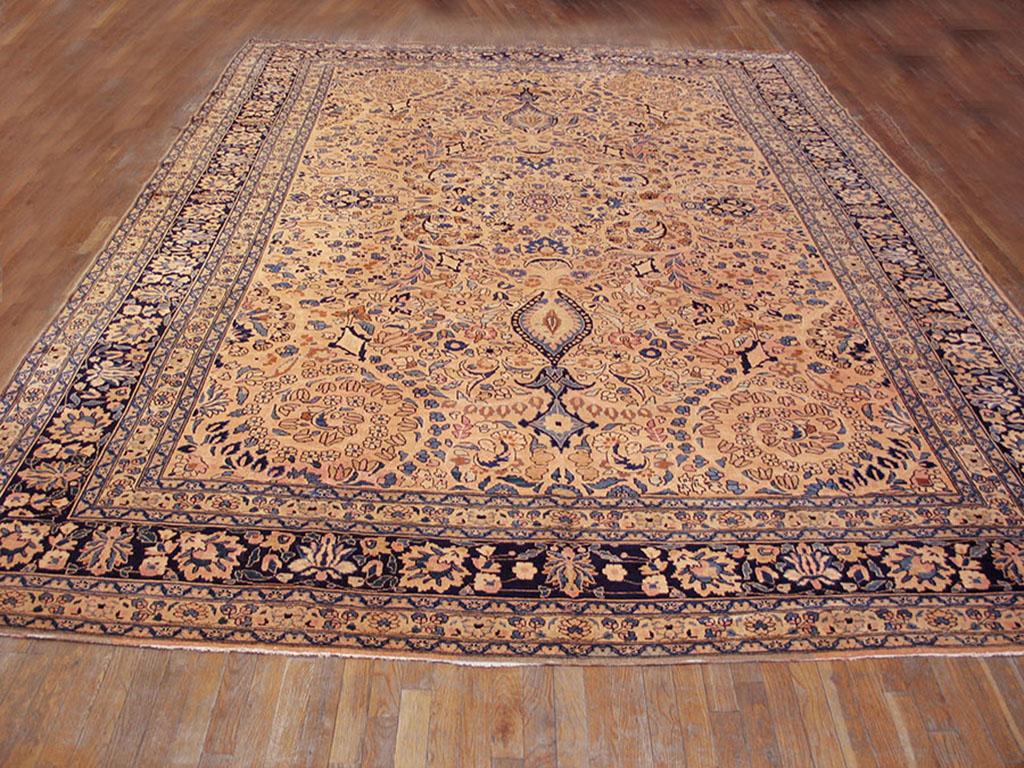 Antique Persian Mashhad rug, size: 10'0