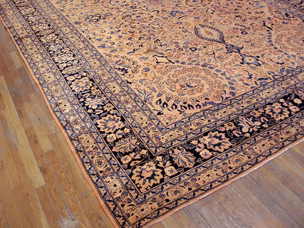 Hand-Knotted Antique Persian Mashhad Rug 10' 0