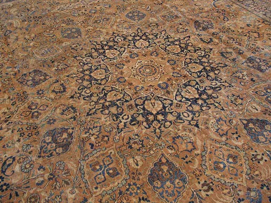 Début du 20ème siècle Tapis persan ancien Mashhad de 13' 4