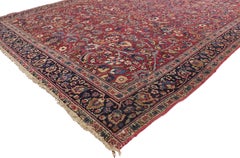 Antique Persian Mashhad Rug, 05'07 x 22'00
