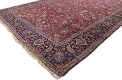 Antique Persian Mashhad Rug, 05'04 x 21'00