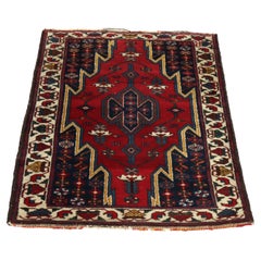 Antiker persischer Mazlaghan-Wurfteppich C1930