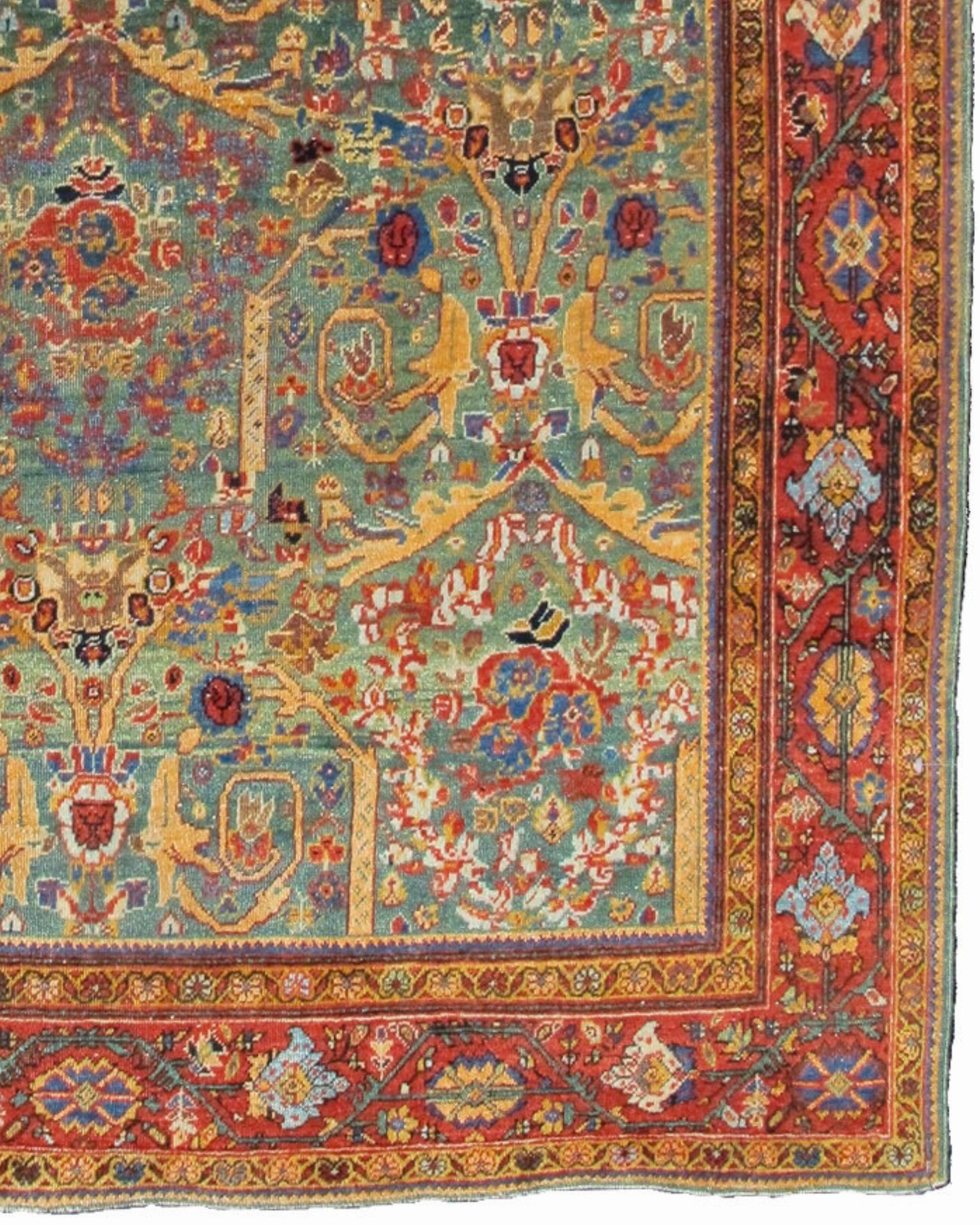 20th Century Antique Persian Meghan Sarouk Rug, c. 1930 For Sale