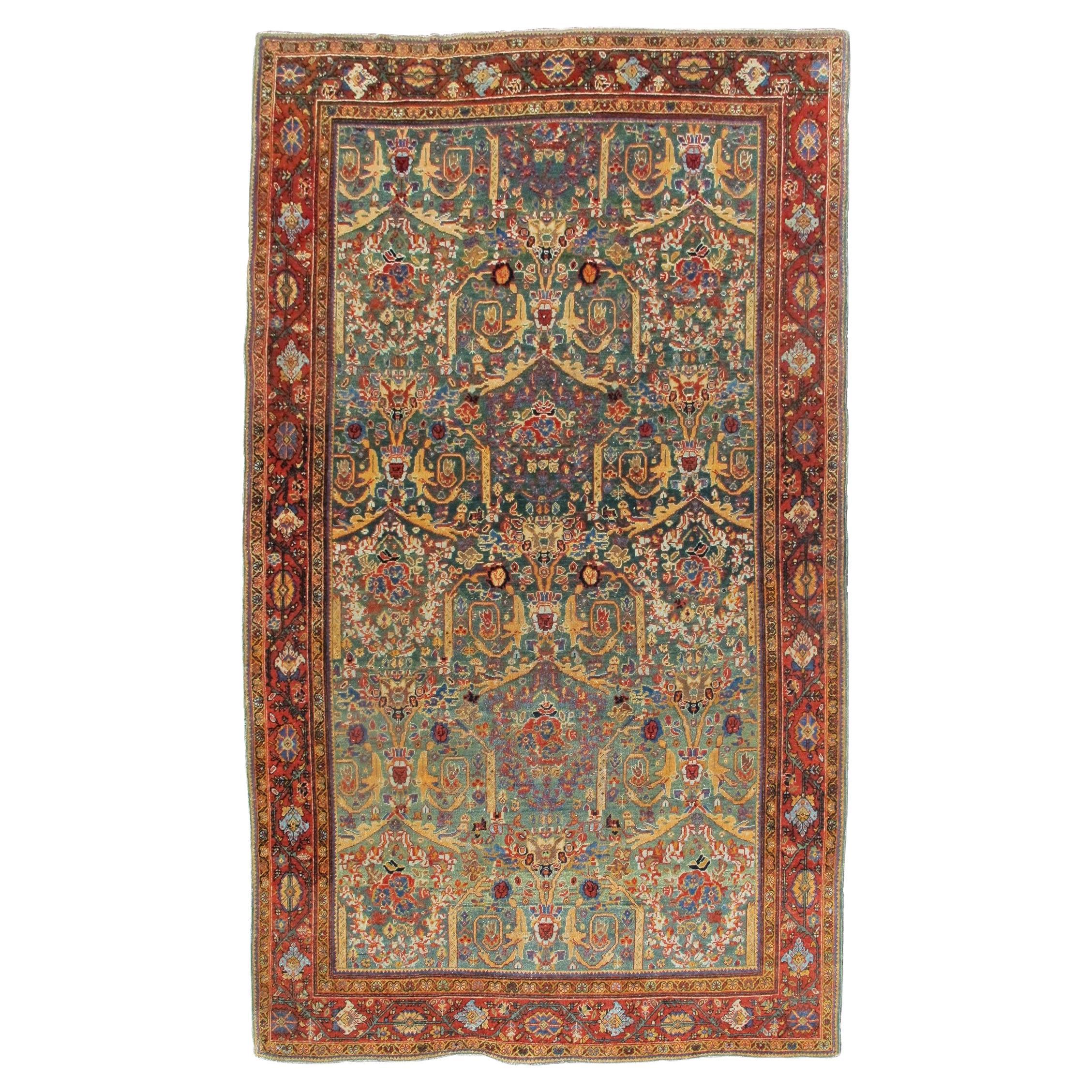 Antique Persian Meghan Sarouk Rug, c. 1930 For Sale