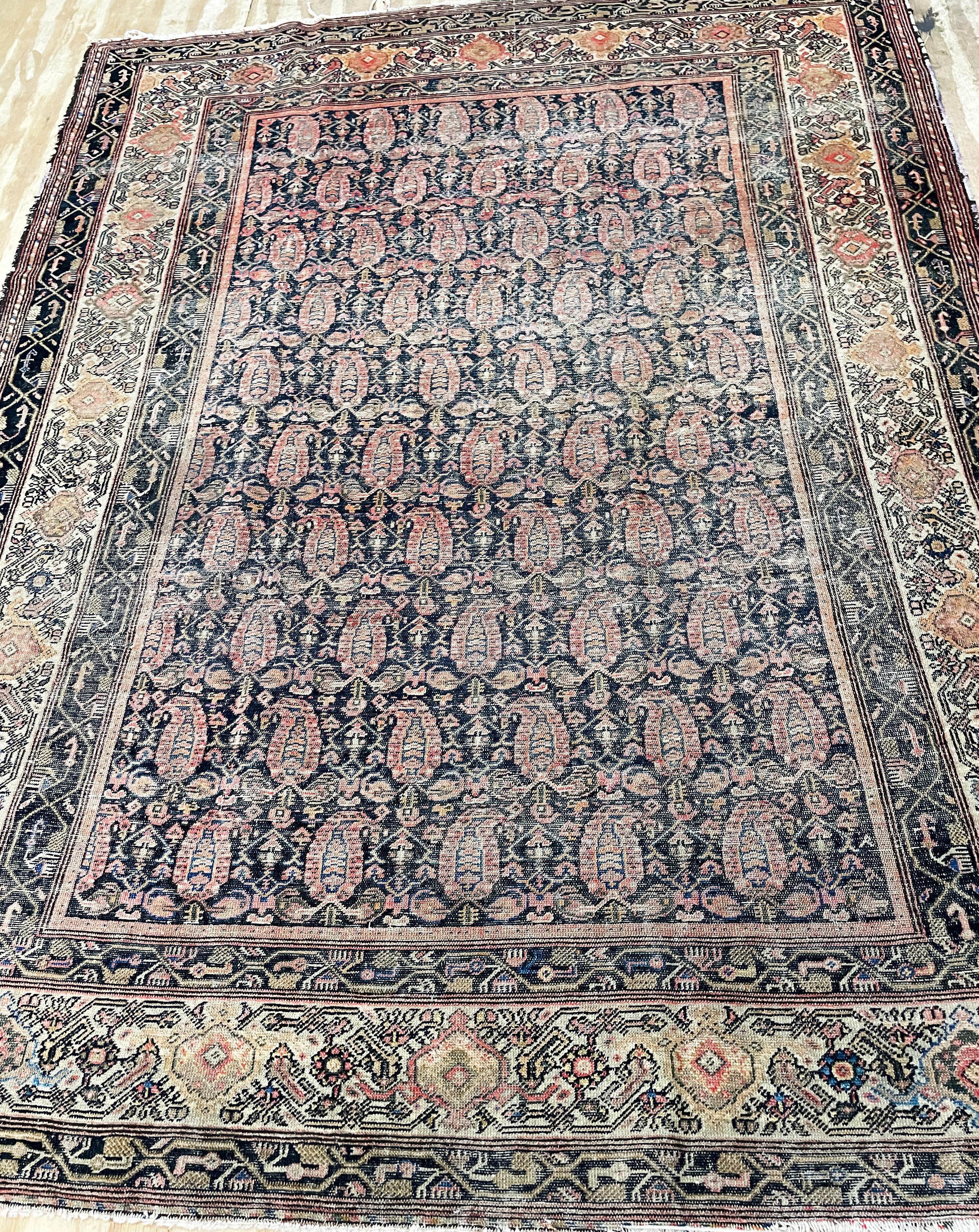 Antiker Perser  Melayer Botheh-Teppich (Malayer) im Angebot