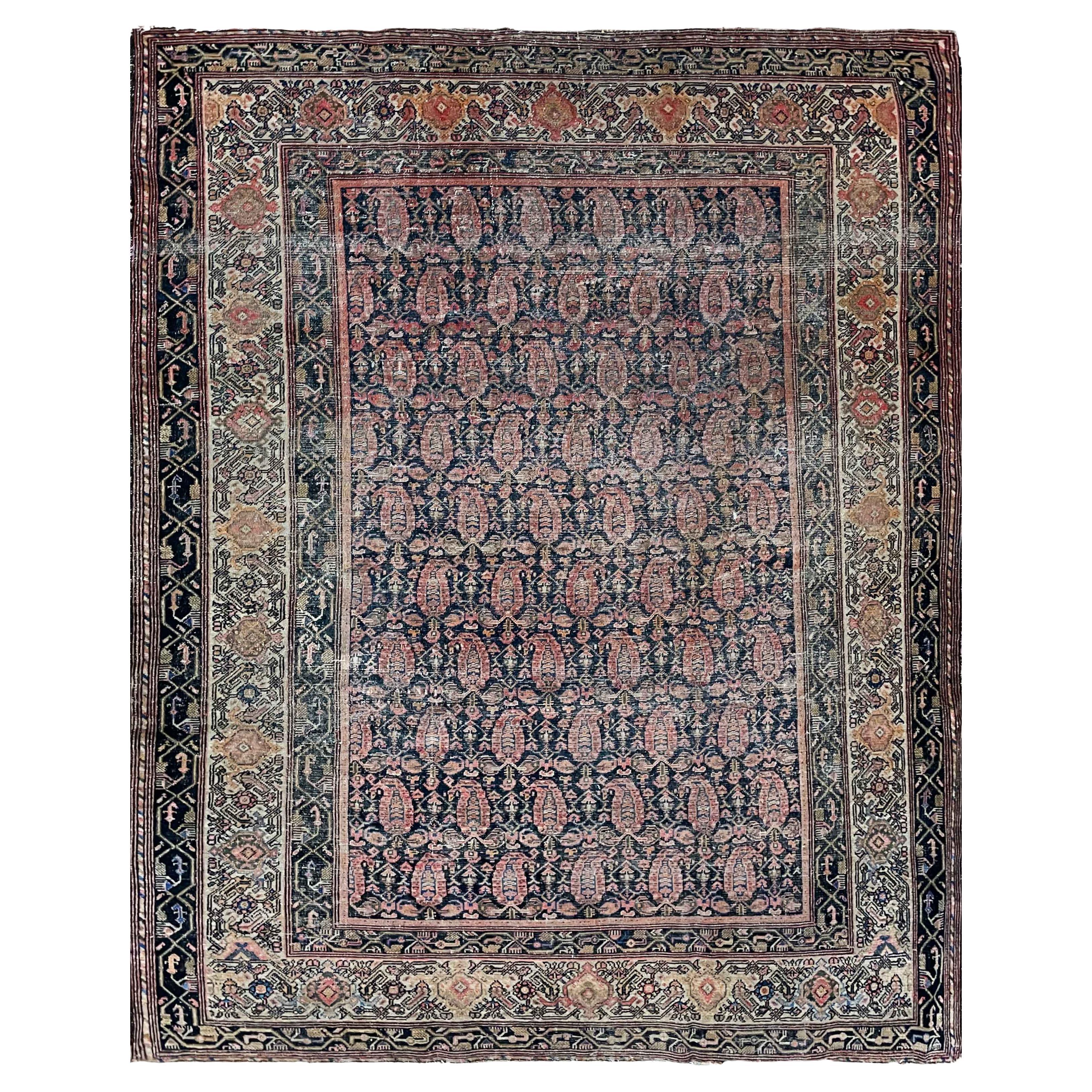 Antique Persian  Melayer Botheh Rug