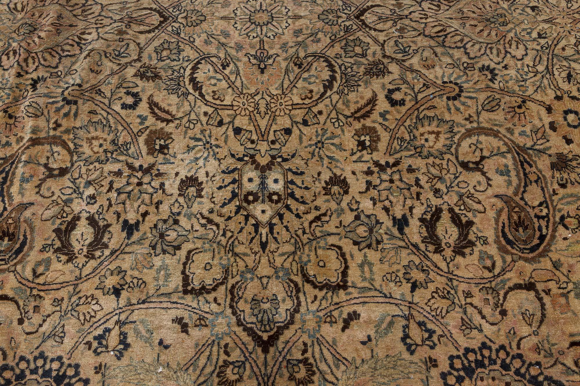 Perse Tapis persan ancien Meshad Botanic fait à la main Doris Leslie Blau en vente