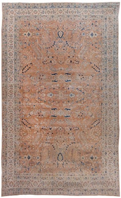 Antiker Persischer Meshad Handgefertigter Wollteppich
