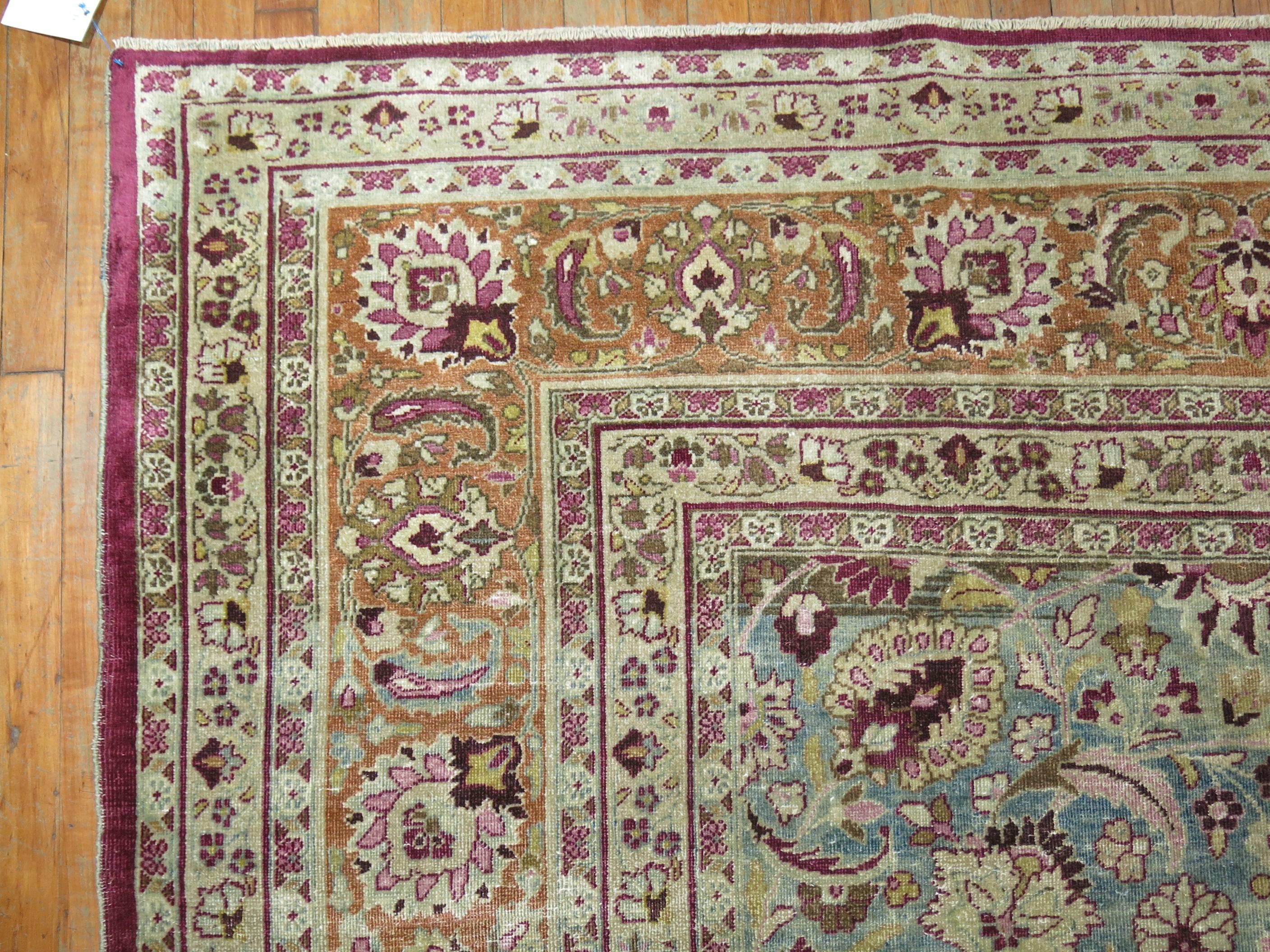 Khorassan Antique Persian Meshed Rug For Sale