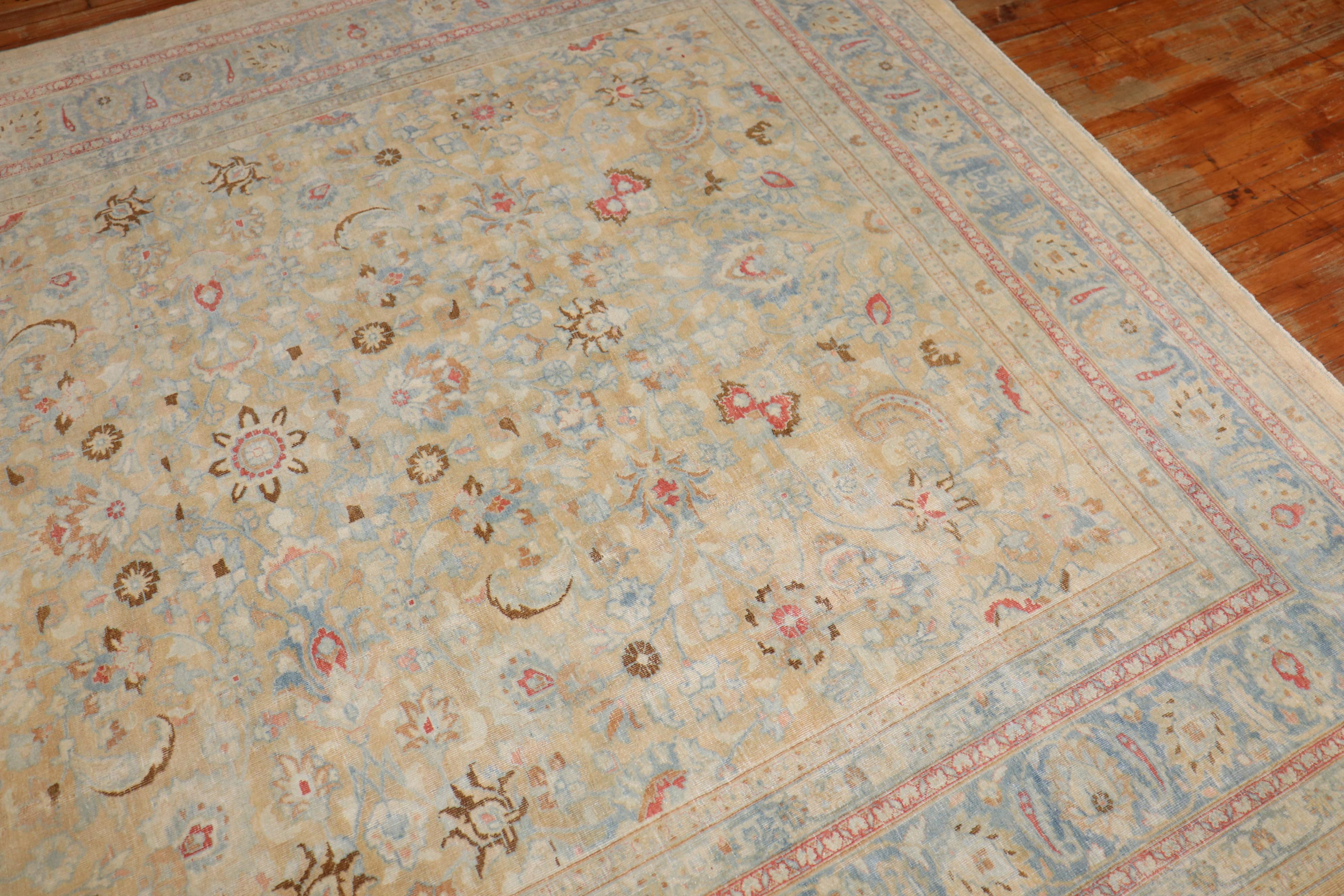 Antique Persian Meshed Rug In Good Condition In New York, NY