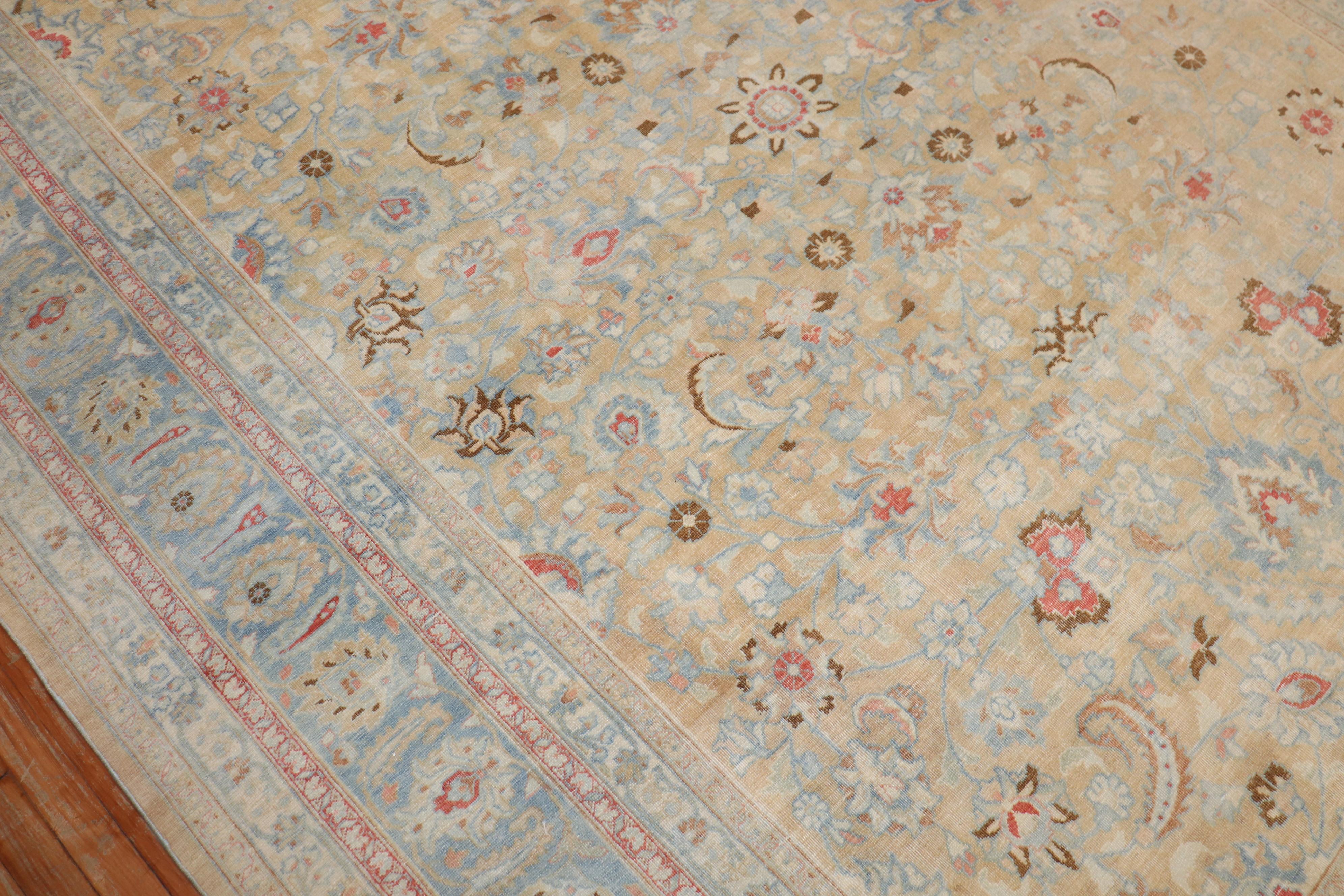 Wool Antique Persian Meshed Rug