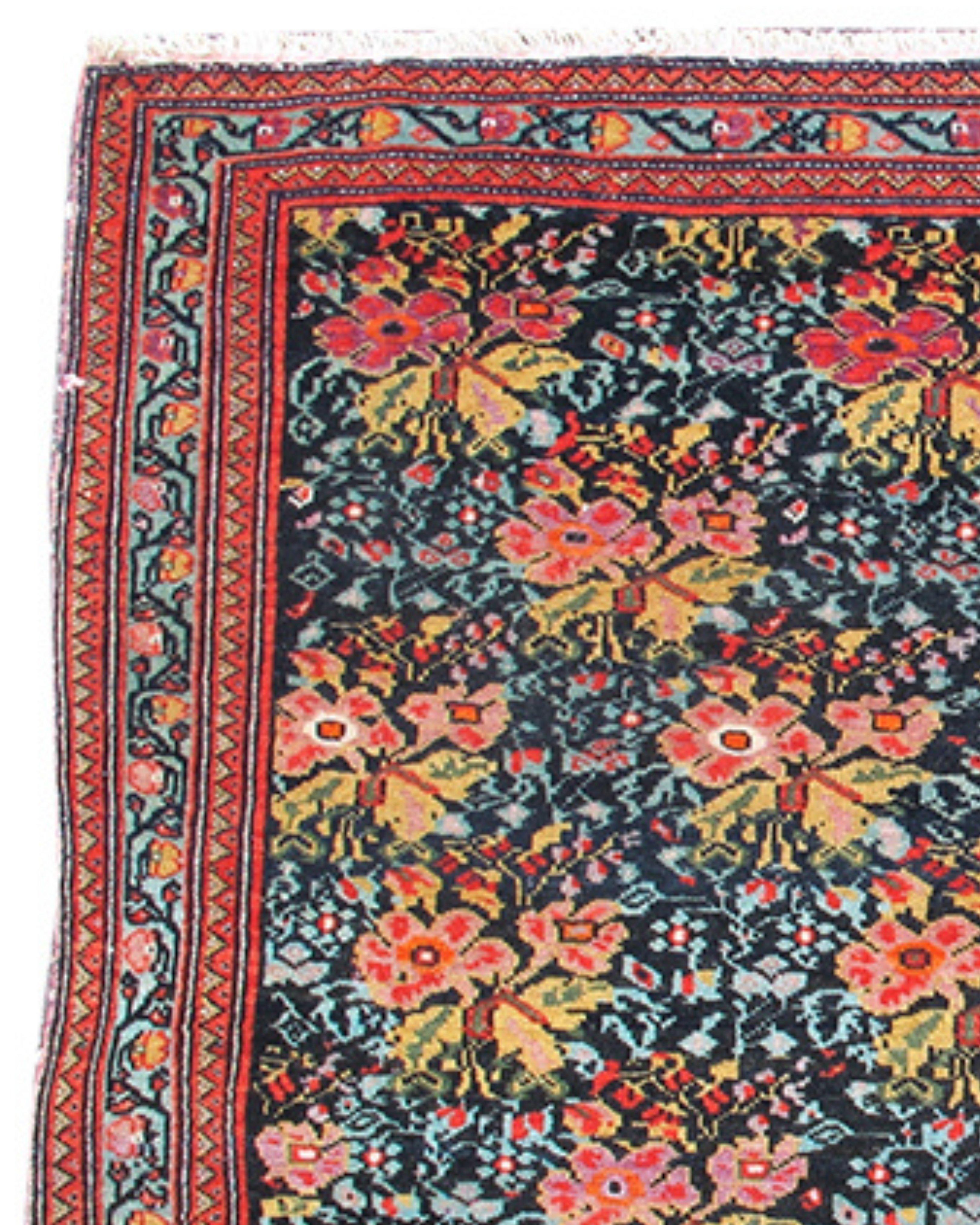 Hand-Knotted Antique Persian Mishan Malayer Mat, Early 20th Century For Sale