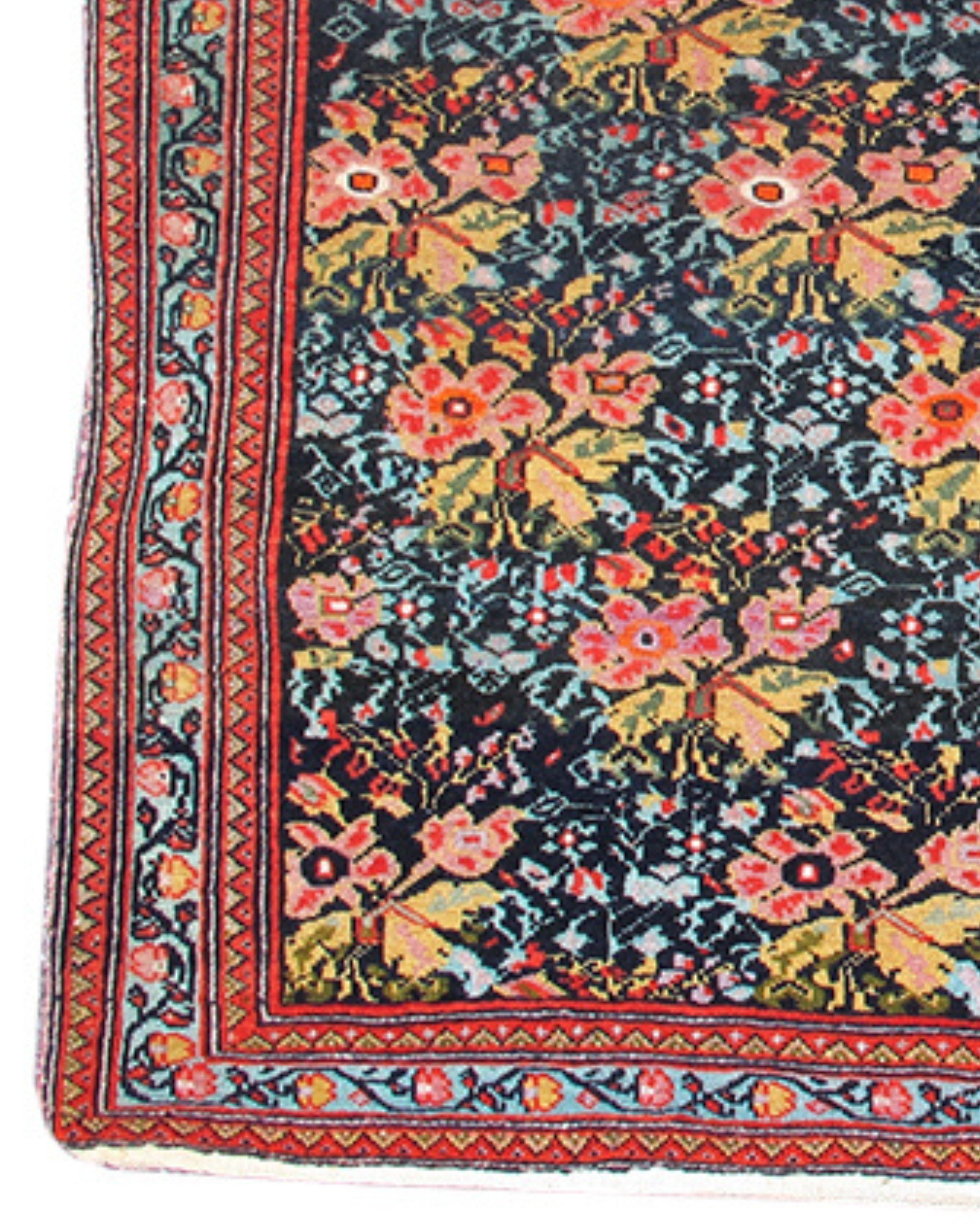 Antique Persian Mishan Malayer Mat, Early 20th Century In Excellent Condition For Sale In San Francisco, CA