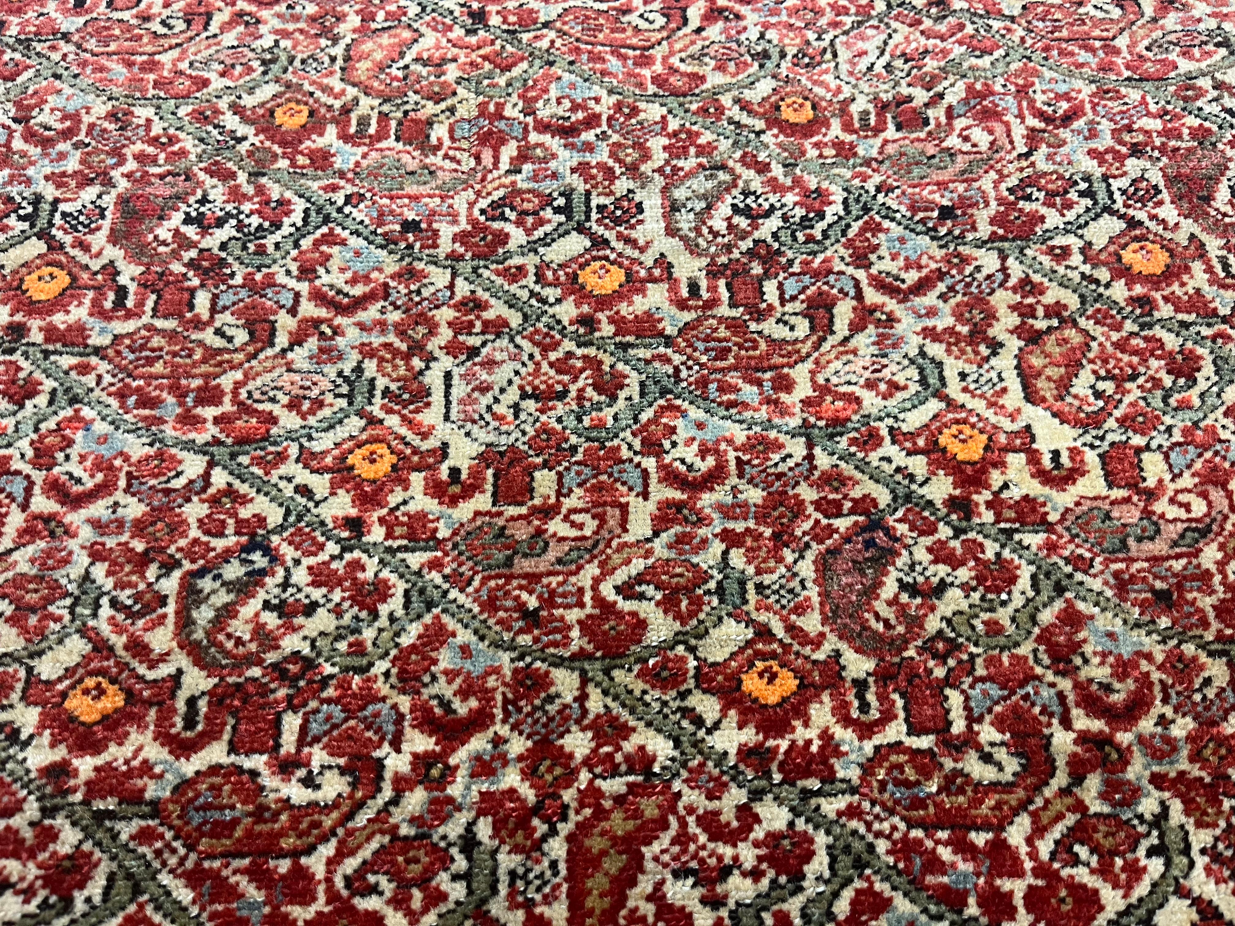 Antique Persian Mishan Malayer Rug 4'3