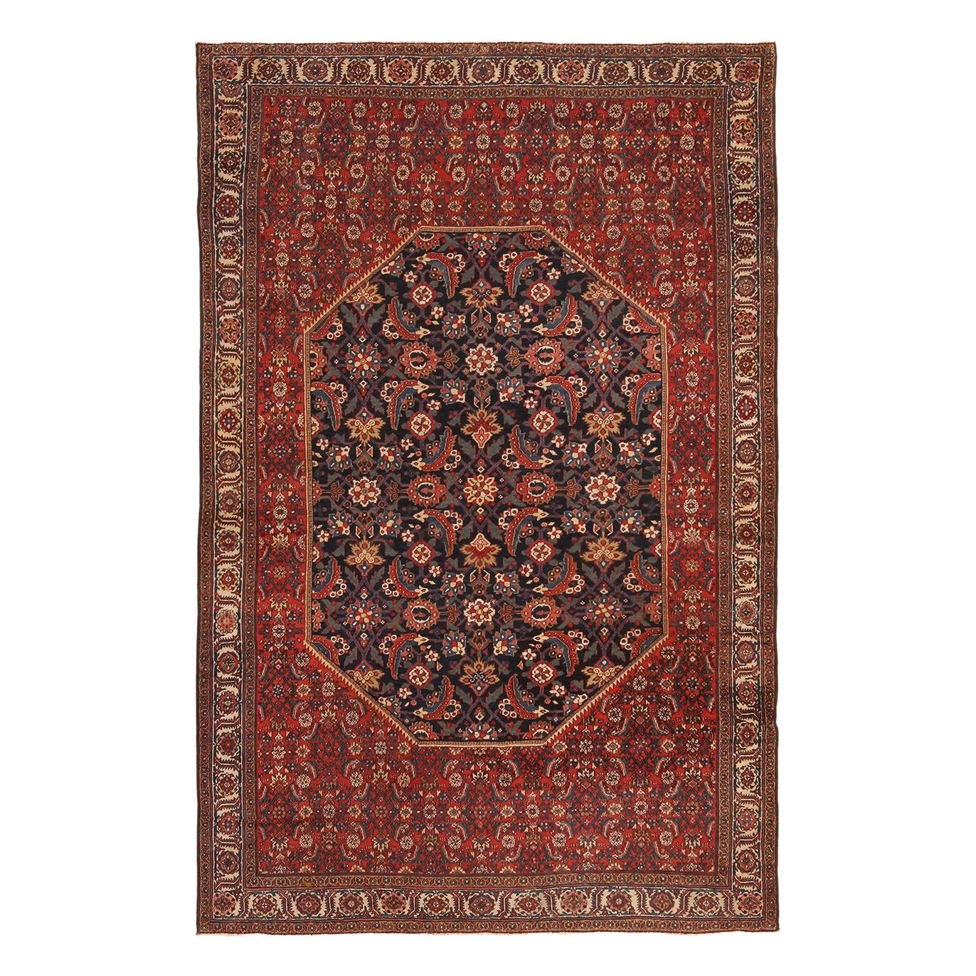 Antique Persian Mishan Malayer Rug