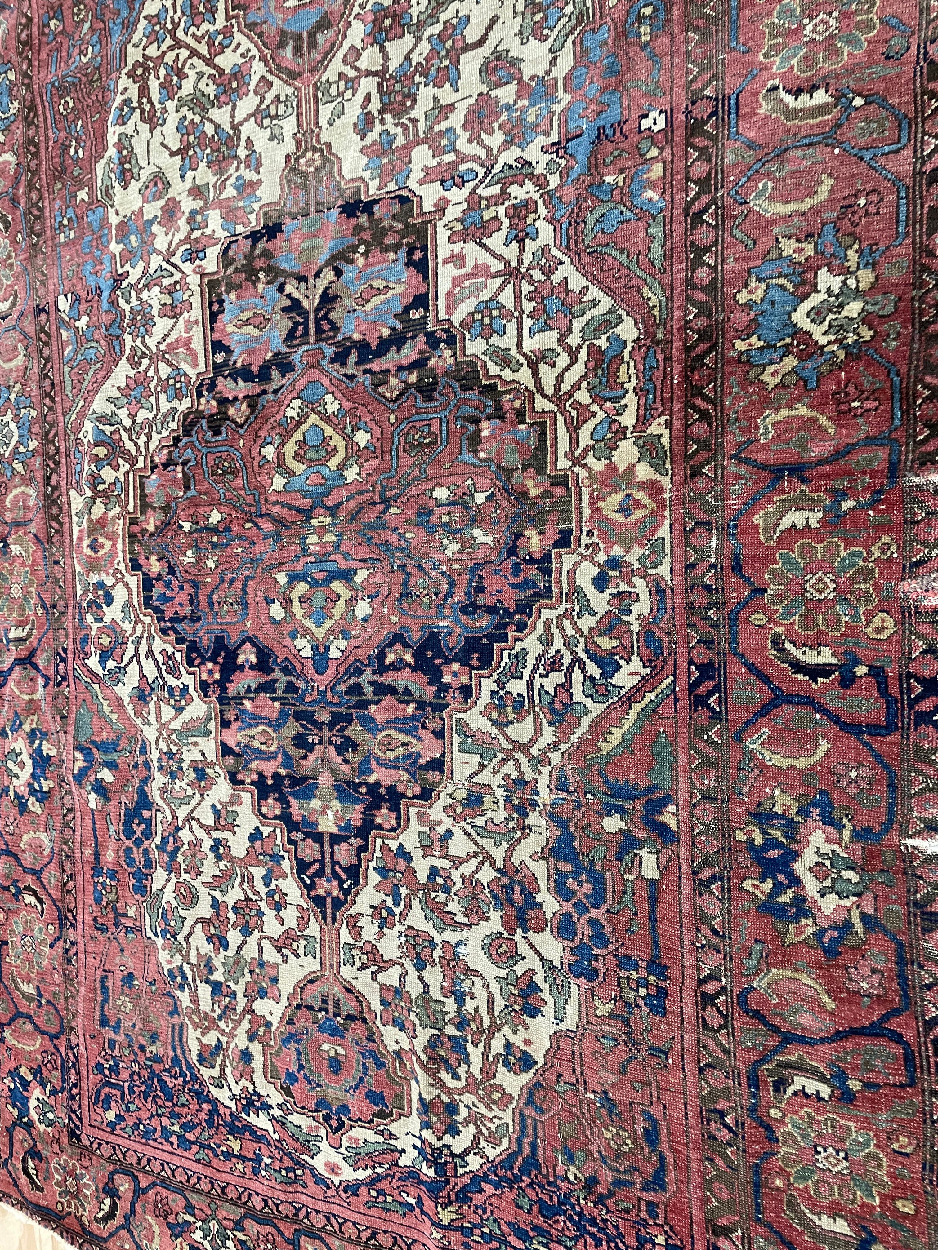 Malayer Antique Persian Mission Melayer Rug, AS IS c-1880 For Sale
