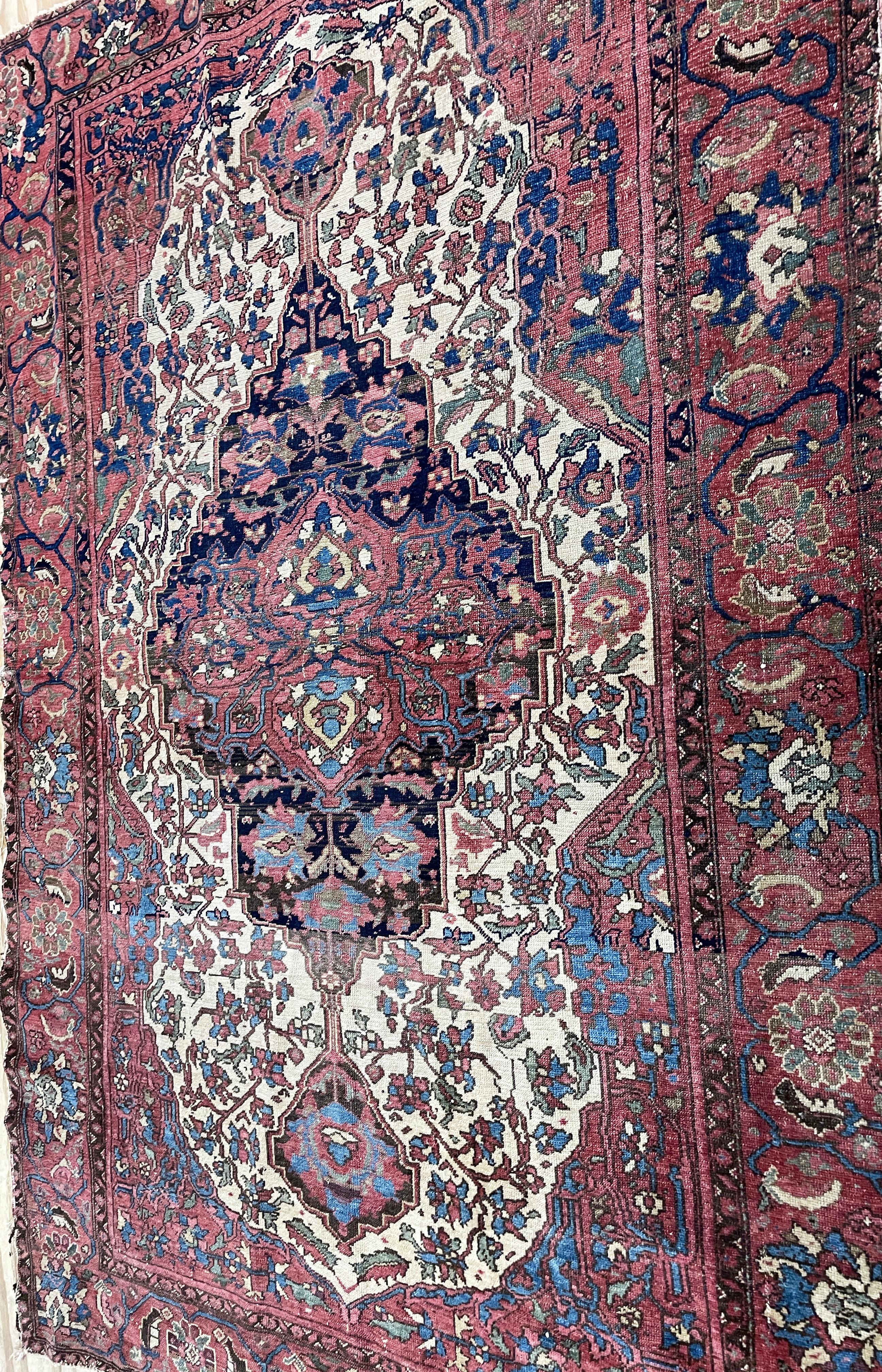 Antique Persian Mission Melayer Rug, AS IS c-1880 For Sale 2