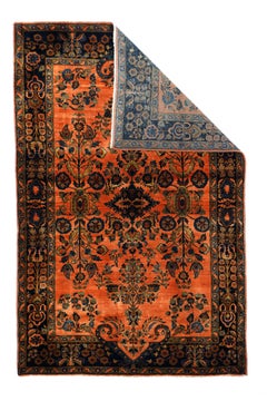 Antique Persian Mohajeran Sarouk 4'2" x 6'5"