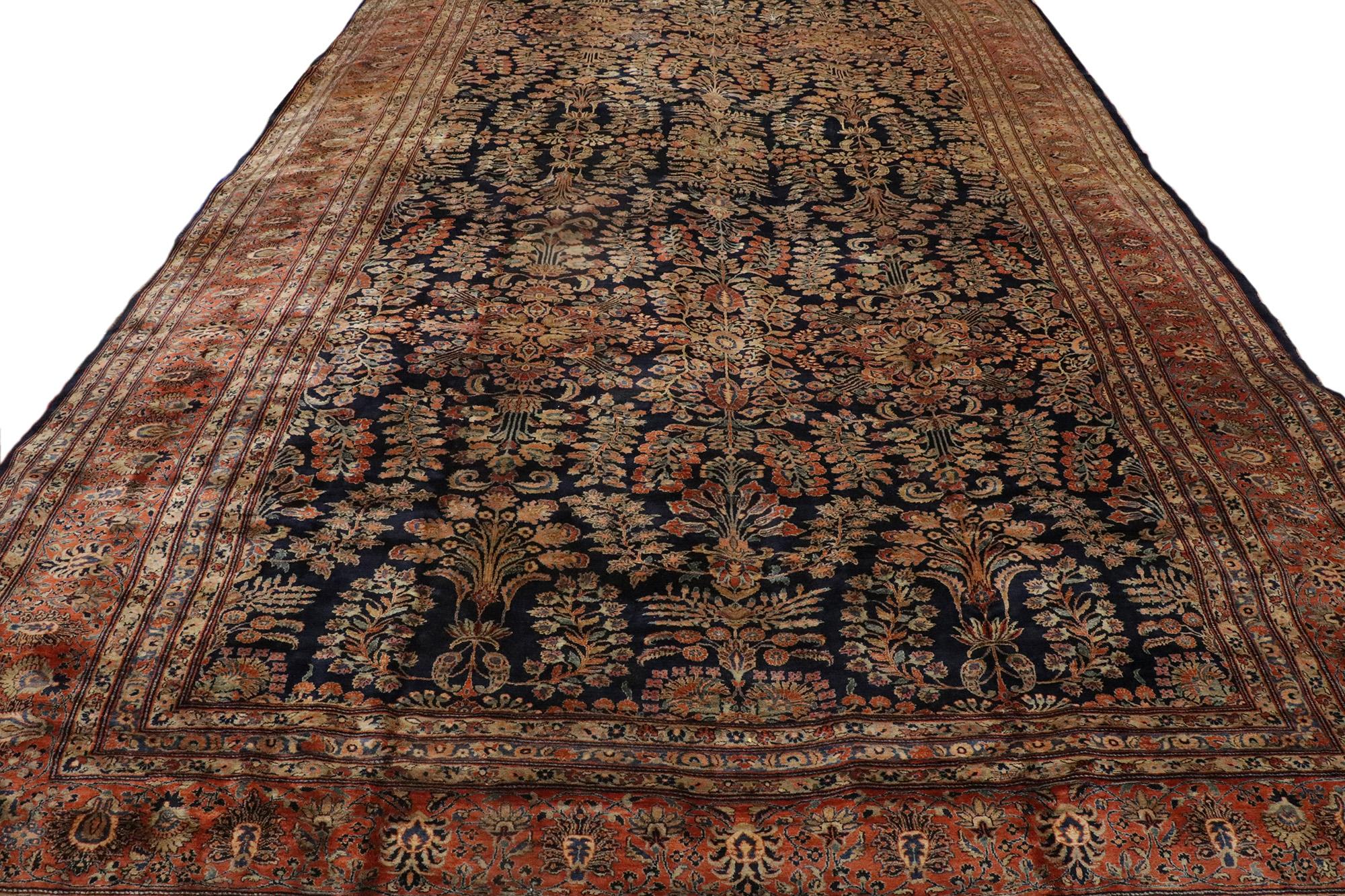 1900's Persian Mohajeran Sarouk Carpet with Traditional Style 5
