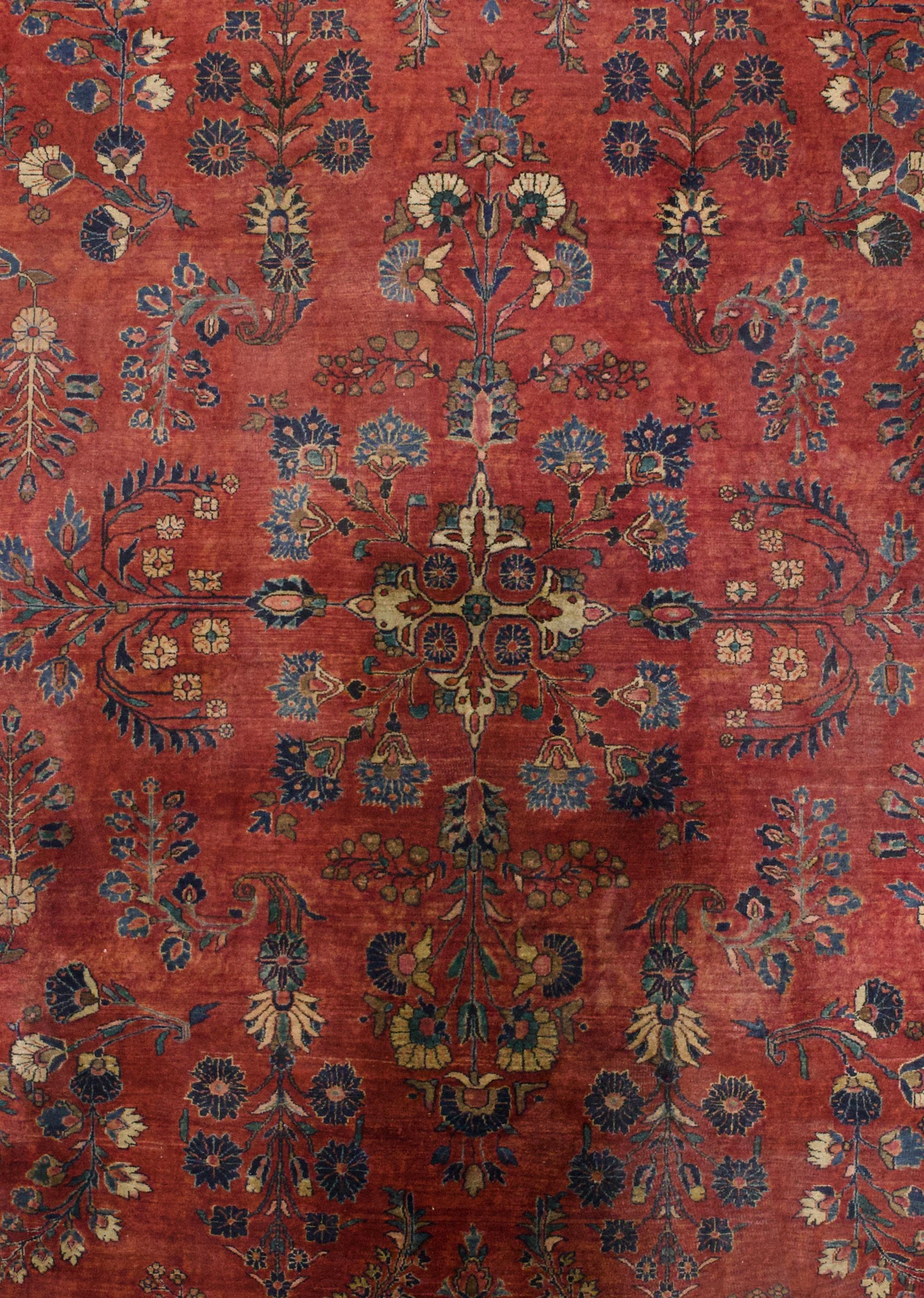 Antike persische Mohajeran Sarouk Teppich 10'6 x 15'0