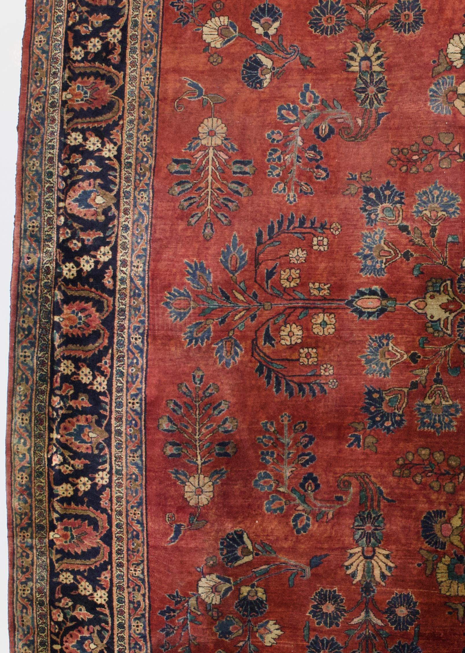 Antike persische Mohajeran Sarouk Teppich 10'6 x 15'0
