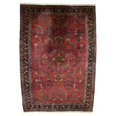 Antique Persian Mohajeran Sarouk Rug 10’6” x 15’0"