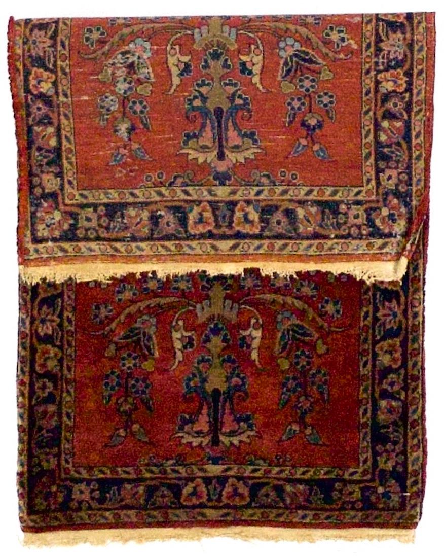 Antiker persischer Mohajeran Sarouk-Teppich 1'11