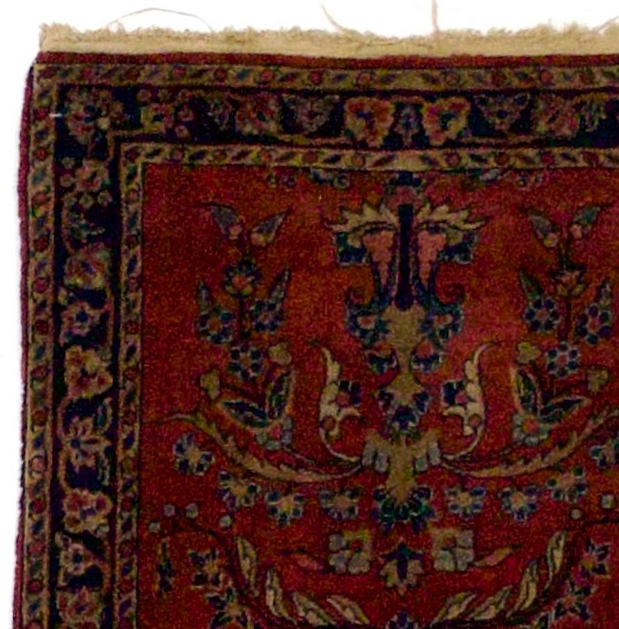 Antiker persischer Mohajeran Sarouk Teppich 1'11 x 3'9 (Persisch) im Angebot
