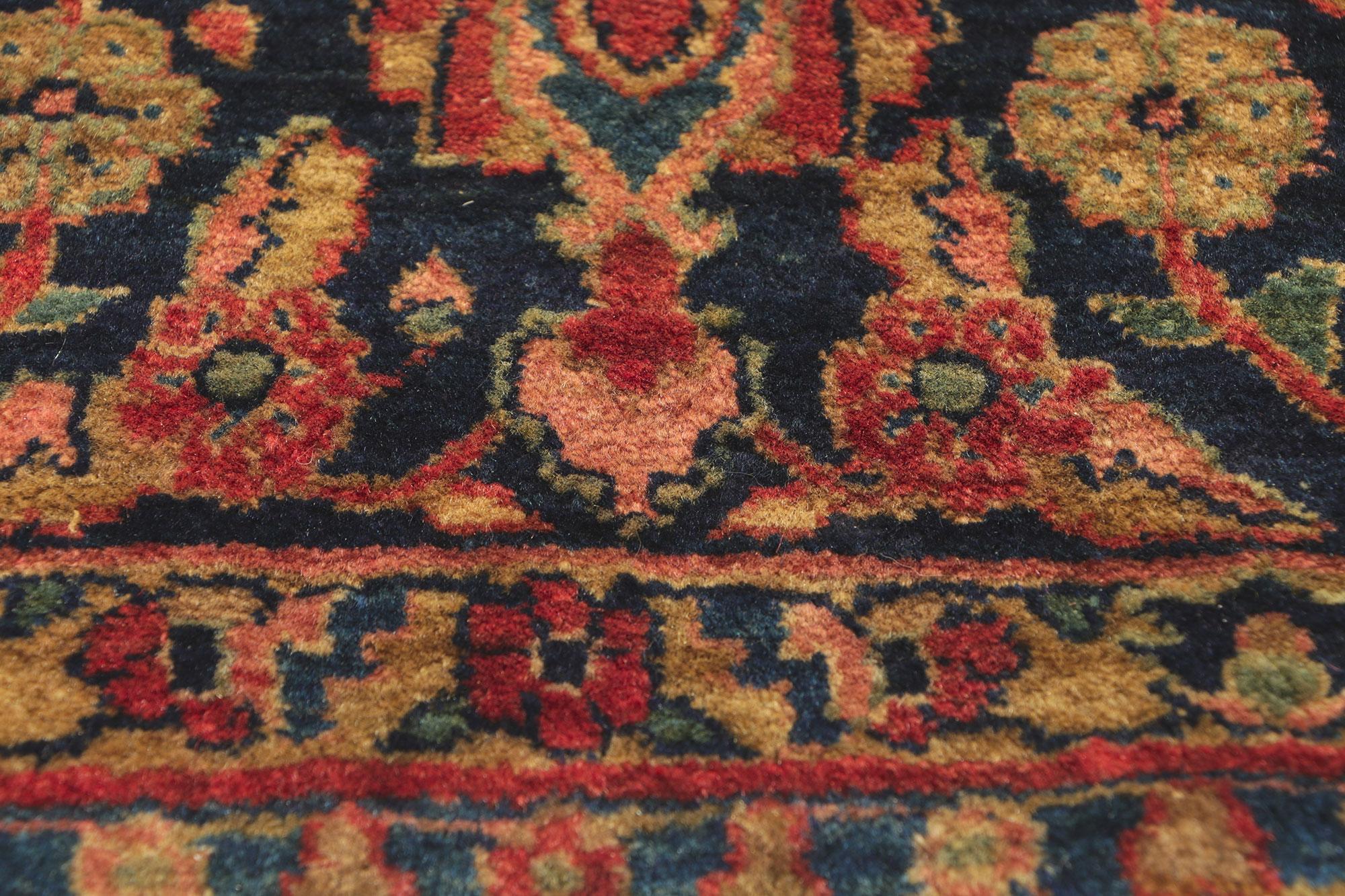Antiker persischer Mohajeran-Sarouk-Teppich aus Sarouk mit traditionellem Stil im Zustand „Gut“ im Angebot in Dallas, TX