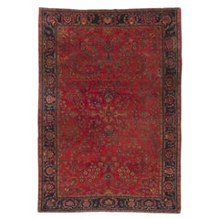 Antique Persian Mohajeran Sarouk Rug with Beguiling Decadence