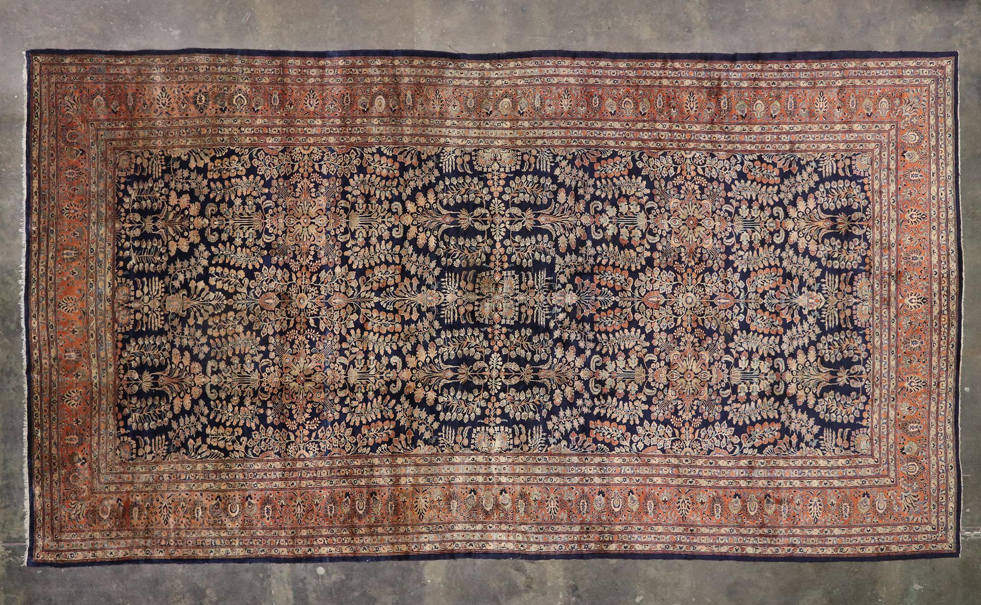1900's Persian Mohajeran Sarouk Carpet with Traditional Style 1