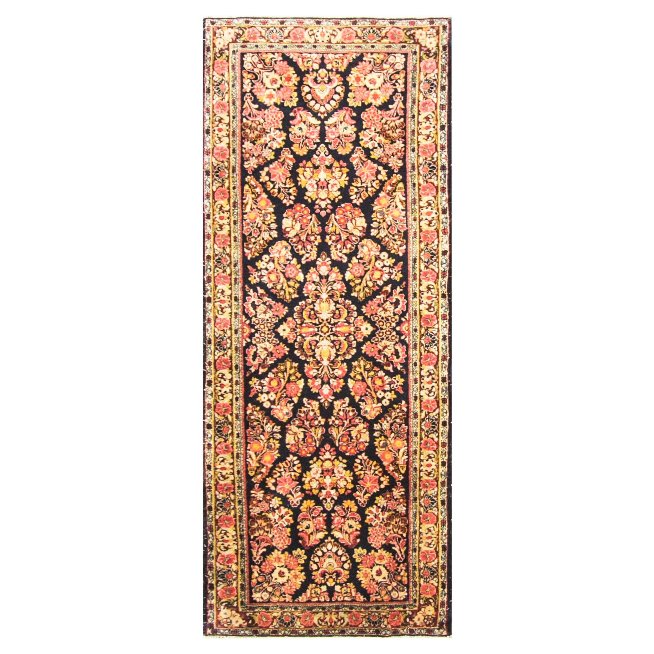 Antiker persischer Mohajeran Sarouk-Läufer im Angebot