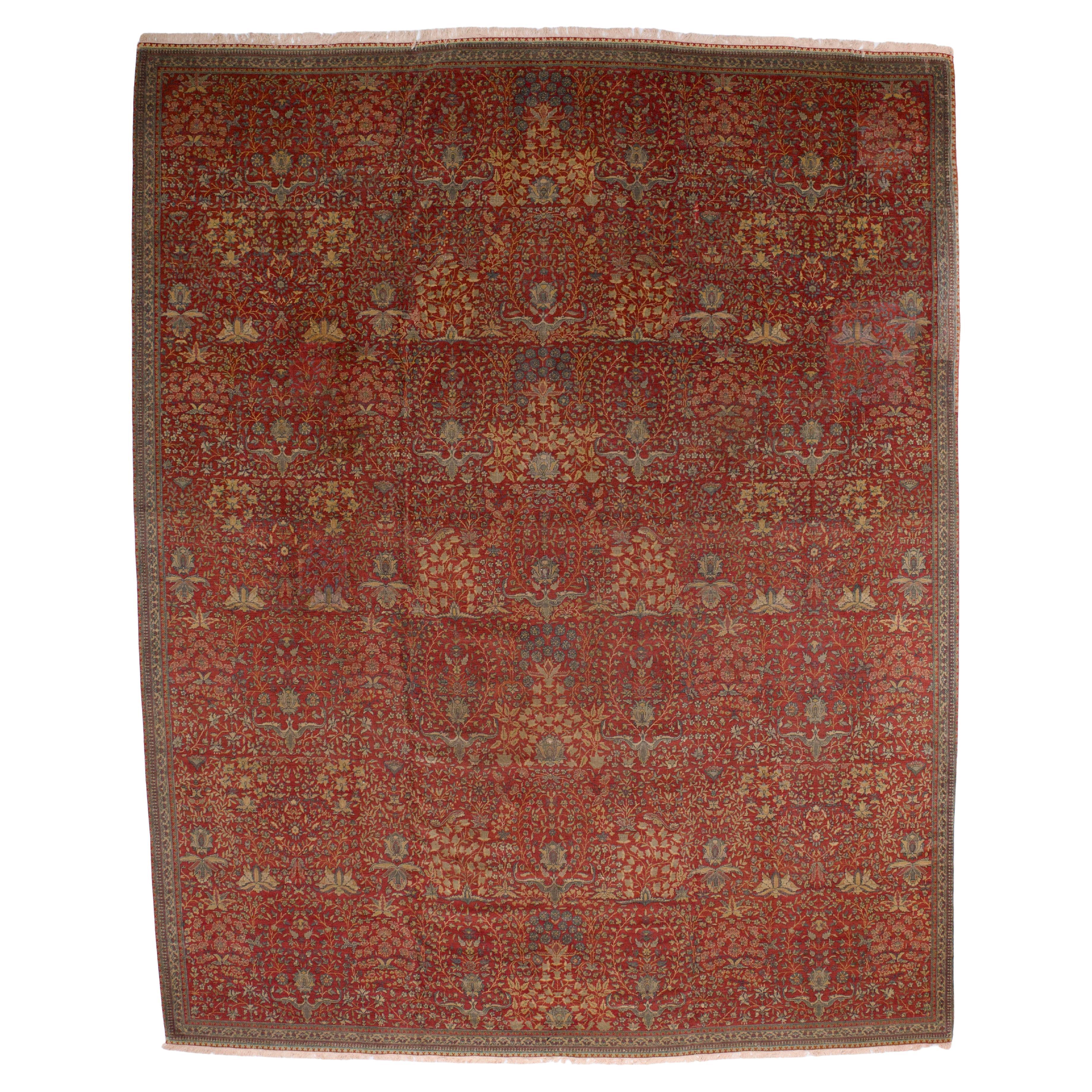 Alfombra Persa Antigua Mohtasham Kashan 10'5" x 13'1