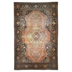 Antiker persischer Mohtasham Kashan Teppich 10'5 x 16'1